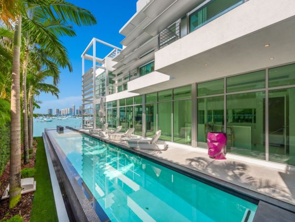 Miami Beach 6 Bedroom Luxury Home Pool & Panoramic Bay Views