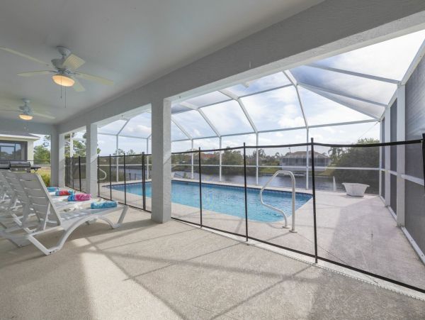 Cape Coral Waterfront Vacation Rental  Southwest Florida Pool Home with Private Dock