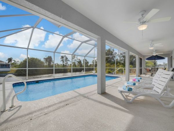 Cape Coral Waterfront Vacation Rental  Southwest Florida Pool Home with Private Dock