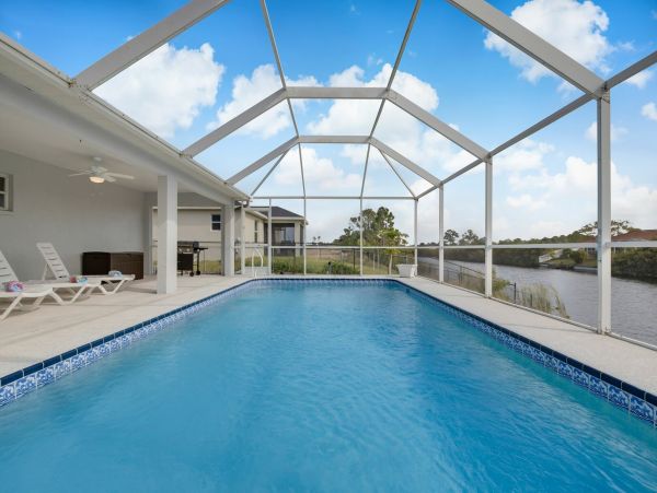 Cape Coral Waterfront Vacation Rental  Southwest Florida Pool Home with Private Dock