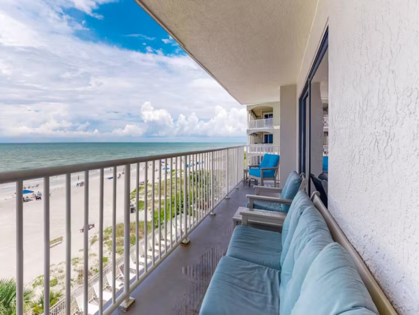 Relax at Indian Shores Condo with Balconies and Ocean Views