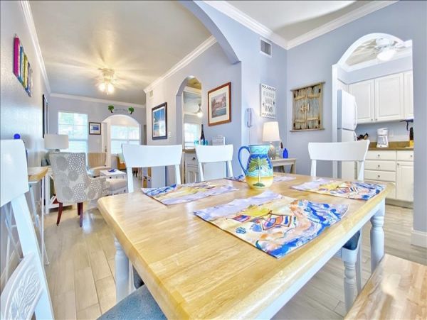 Upscale 1st floor condo with private entrance , patio, pool, washer, dryer & A/C
