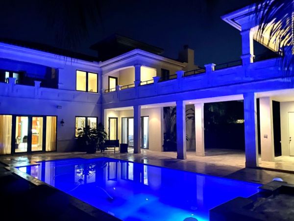 Posh Seven Bedroom Vacation Home in Miami With Private Pool