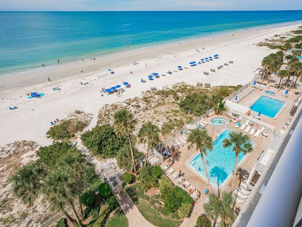 Indian Shores Gulf Front Three Bedroom Vacation Condo