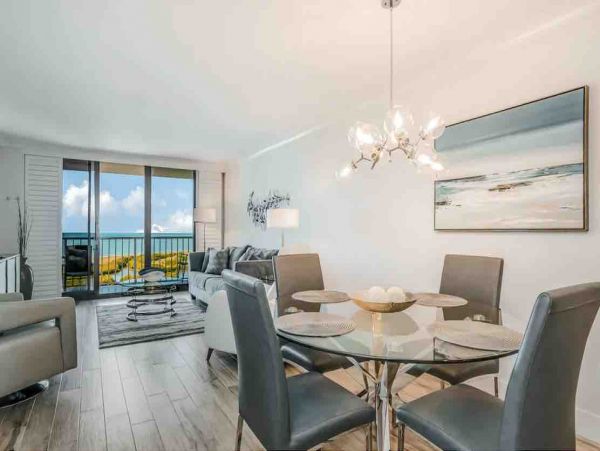 Contemporary Tigertail Beach Condo with full view