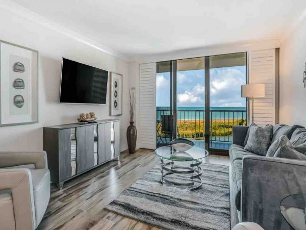 Contemporary Tigertail Beach Condo with full view