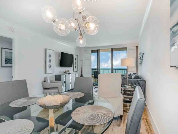 Contemporary Tigertail Beach Condo with full view