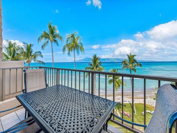 Lahaina Two Bedroom Beachfront Vacation Condo