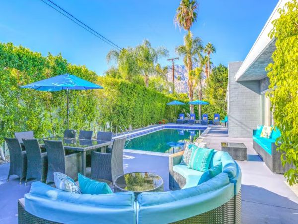 Palm Springs Seven Bedroom Rental Home with Mountain View