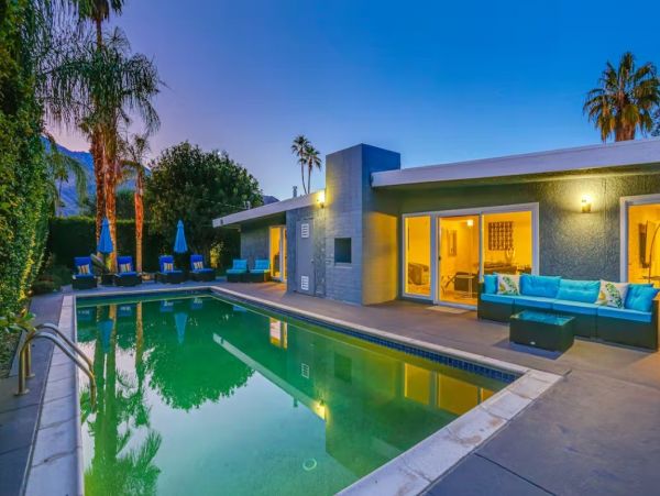 Palm Springs Seven Bedroom Rental Home with Mountain View