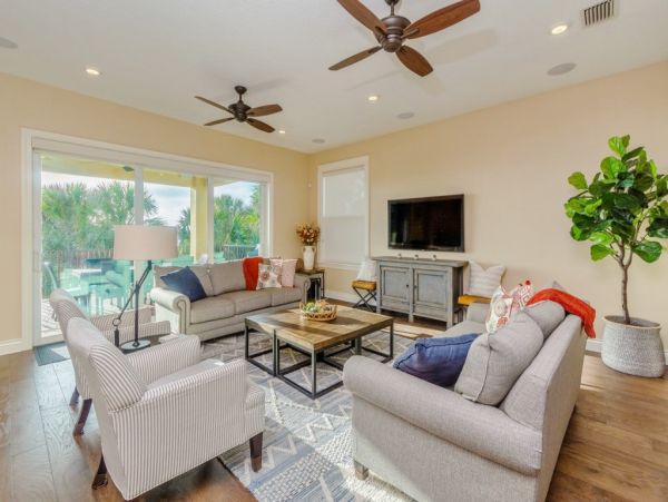 Treasure Island Beachfront Vacation Rental 6-Bedroom Gulf Coast Luxury Home with Pool