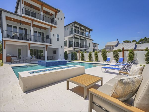 Santa Rosa Beach Nine Bedroom Vacation Home with Pool Spa