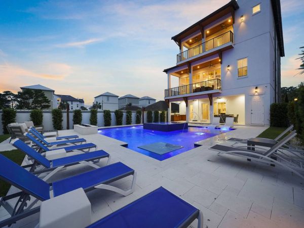 Santa Rosa Beach Nine Bedroom Vacation Home with Pool Spa