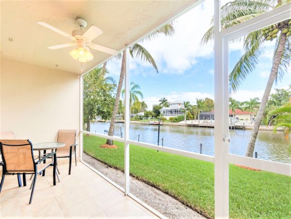Canal Front Two Bedroom Townhome in Sanibel