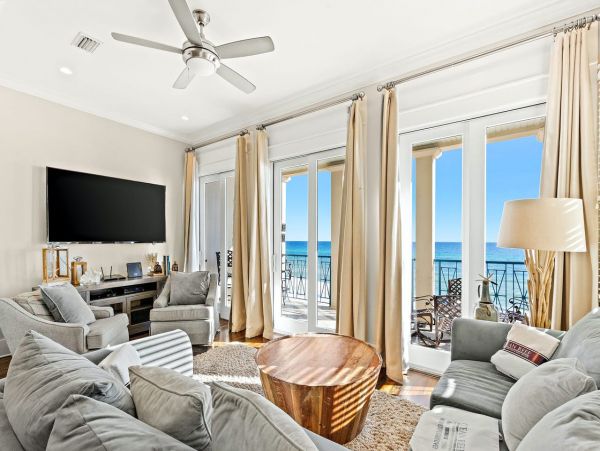 Miramar Beach Gulf-Front Luxury Five Bedroom Rental Home