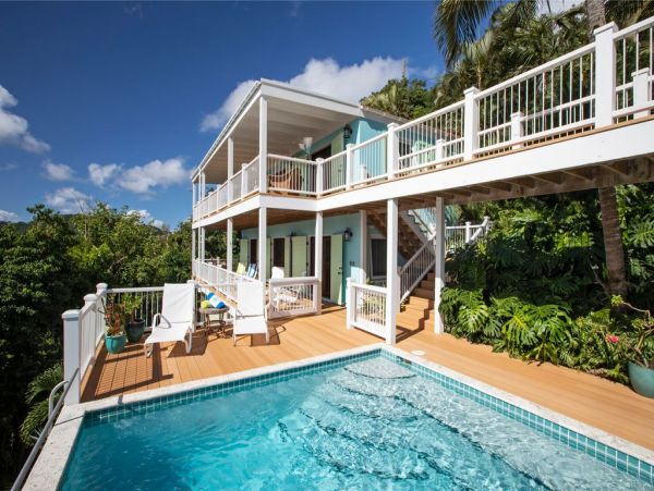 St. John 4 Bedroom Pool Villa with Great Views