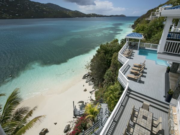 St. Thomas Luxury Estate with its Own Private Beach Sleeps 30 guests