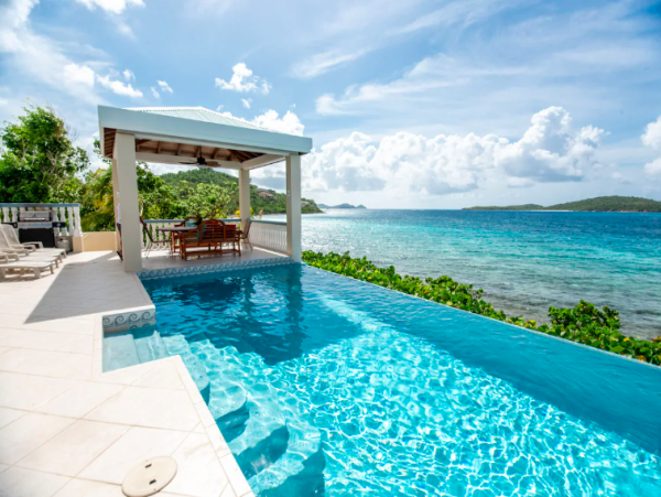 Stunning Beachfront Vacation Rental with Pool in St. Thomas