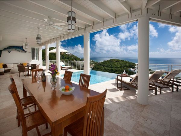 Walk to Beach Villa in St. Thomas Private Pool & Ocean View
