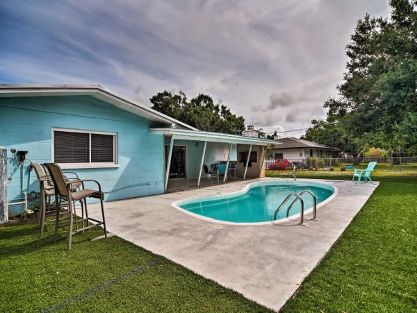 Private Pool Sarasota Vacation Home Two Bedrooms Sleeps 5