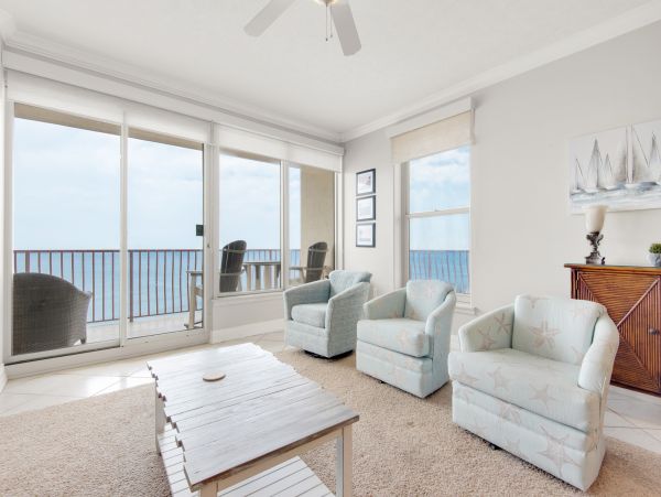 On Beach Panama City Vacation Condo With Three Bedrooms