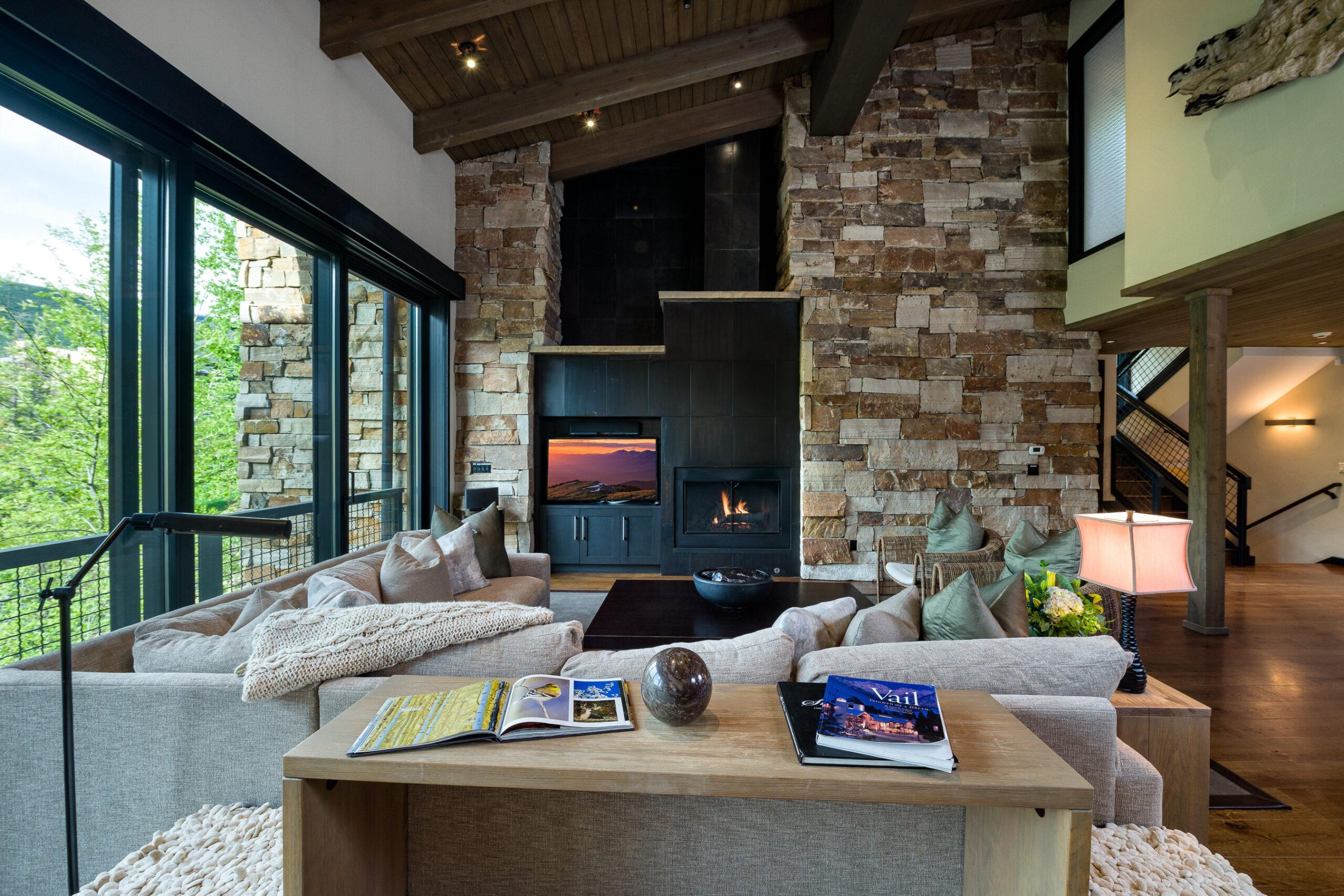Luxury Multi-Level 4 Bedroom Vail Ski Chalet with Media Room