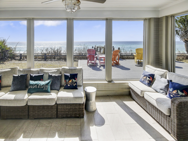 Gulf Front Three Bedroom Vacation Home in Seagrove Beach