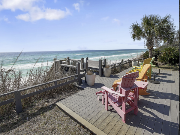 Gulf Front Three Bedroom Vacation Home in Seagrove Beach