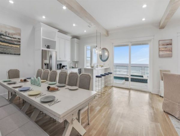 Modern Luxury Vacation Home Right on the Beach Sleeps 26