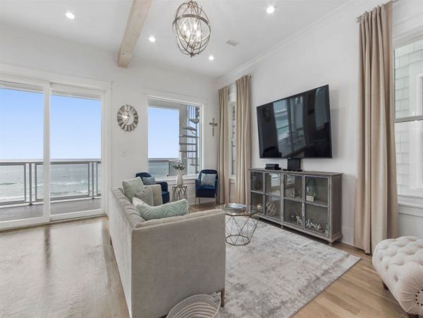 Modern Luxury Vacation Home Right on the Beach Sleeps 26