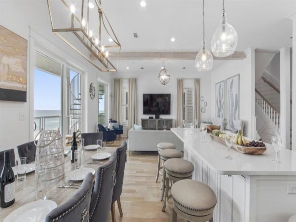 Modern Luxury Vacation Home Right on the Beach Sleeps 26