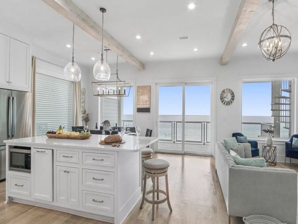 Modern Luxury Vacation Home Right on the Beach Sleeps 26