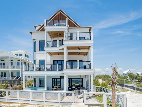 Award Winning Vacation Rental Inlet Beach Gulf Front Mansion