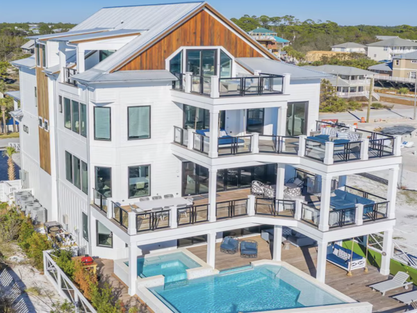 Award Winning Vacation Rental Inlet Beach Gulf Front Mansion