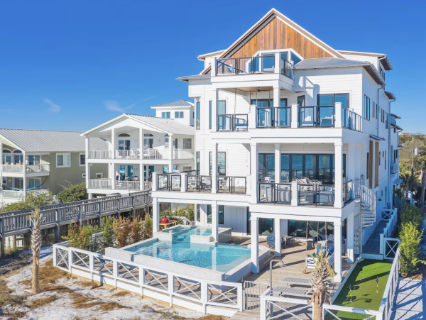 Award Winning Vacation Rental Inlet Beach Gulf Front Mansion