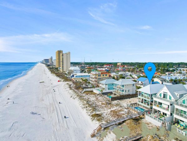 Gulf Front Panama City Vacation Home Six Bedroom