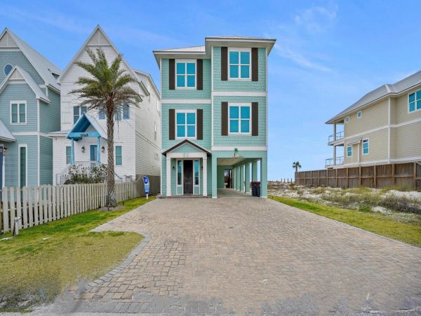 Gulf Front Panama City Vacation Home Six Bedroom