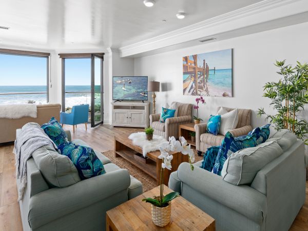 Steps to the Bea Oceanside Beach Vacation Condo Five Bedroom