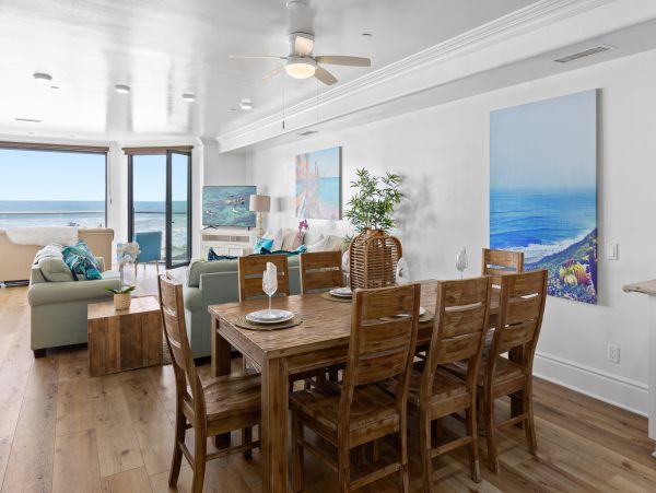 Steps to the Bea Oceanside Beach Vacation Condo Five Bedroom