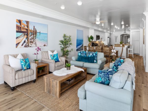 Steps to the Bea Oceanside Beach Vacation Condo Five Bedroom