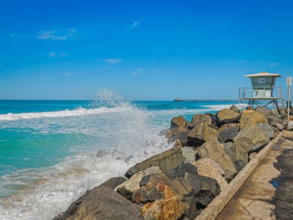 Steps to the Bea Oceanside Beach Vacation Condo Five Bedroom