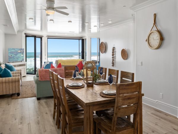 On Beach Oceanside Vacation Condo Five Bedroom