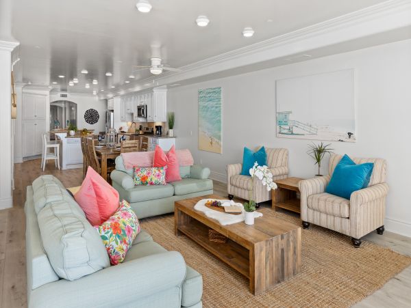 On Beach Oceanside Vacation Condo Five Bedroom