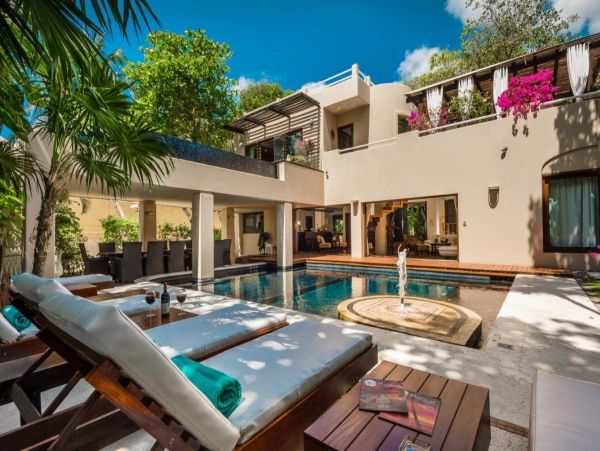 Luxury Playa del Carmen Vacation Pool Villa Seven Bedrooms