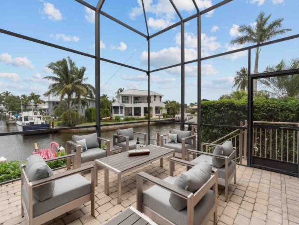 Naples Canal Front Vacation Home Four Bedrooms Pool & Spa