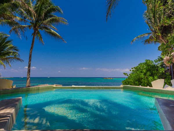 On Beach Puerto Aventuras Vacation Pool Home Five Bedroom
