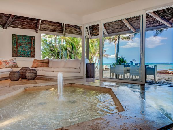 On Beach Puerto Aventuras Vacation Pool Home Five Bedroom