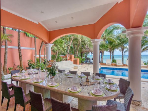 Luxury Beachfront Estate Riviera Maya Staff, Pool Beach