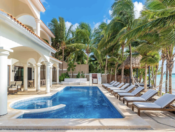 Luxury Beachfront Estate Riviera Maya Staff, Pool Beach