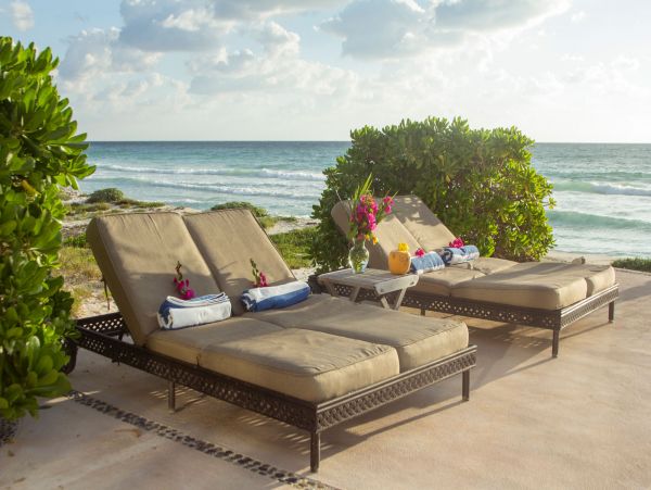 Oceanfront Riviera Maya Vacation Pool Home Five Bedrooms